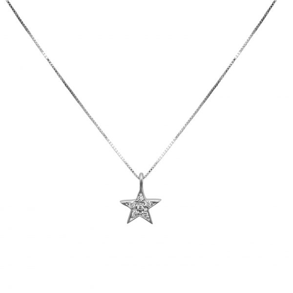 Star pendant , gold with diamonds FOREVER KATE