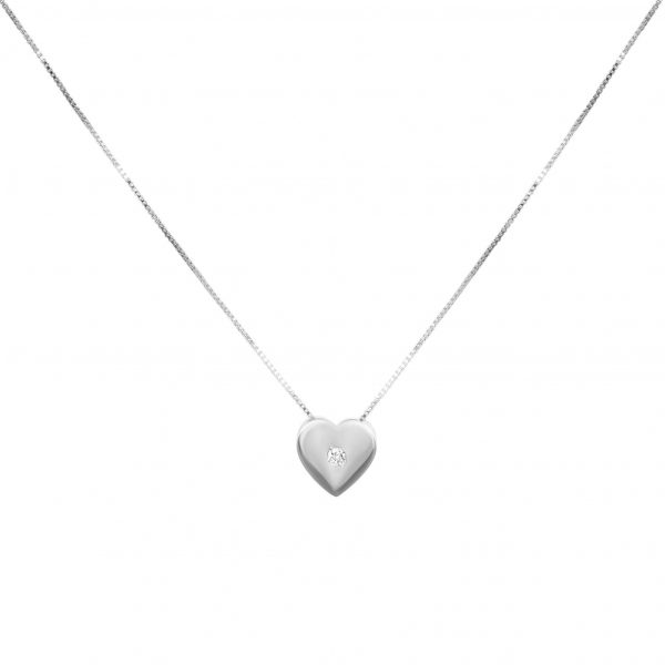 Pendant heart, gold with diamond FOREVER KATE