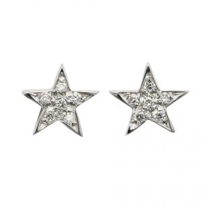 Earrings gold with diamonds FOREVER KATE