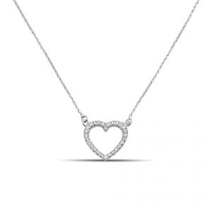 Pendant ( heart ) with diamonds FOREVER KATE