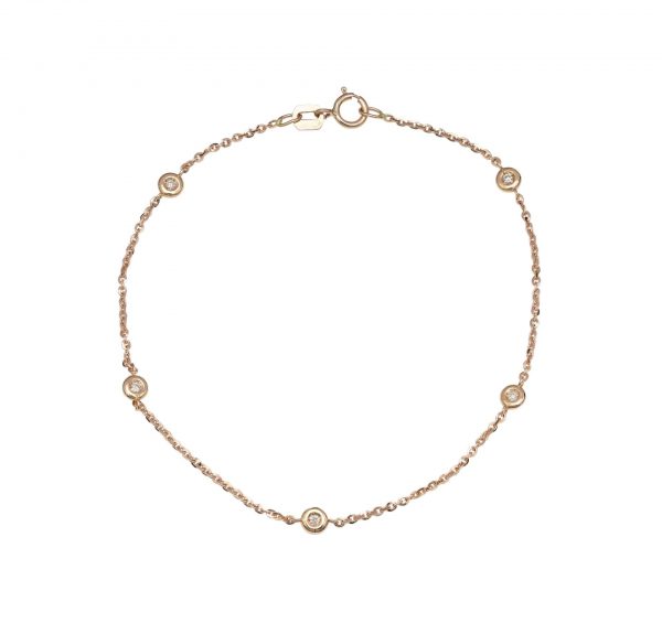 Bracelet gold with diamonds FOREVER KATE