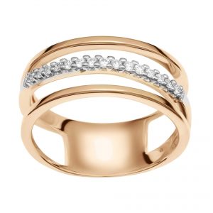 Ring gold with diamonds FOREVER KATE