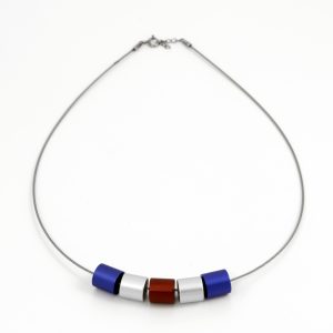 Necklace with alu beads Colors of Kate