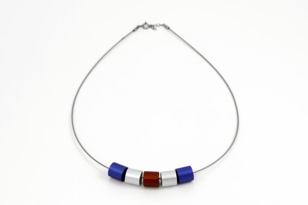 Necklace with alu beads Colors of Kate