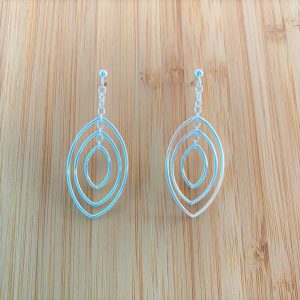 Earring wire marquise SILVER KATE