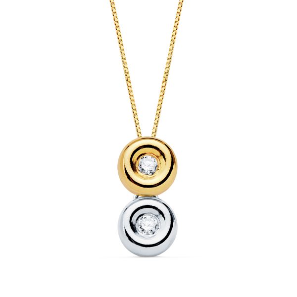 Chain white and yellow gold with diamonds FOREVER KATE