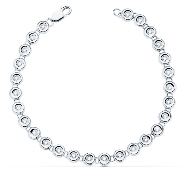 Bracelet white gold with diamonds FOREVER KATE