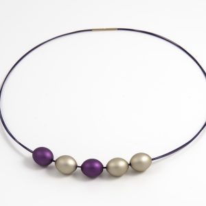 Necklace with alu beads Colors of Kate