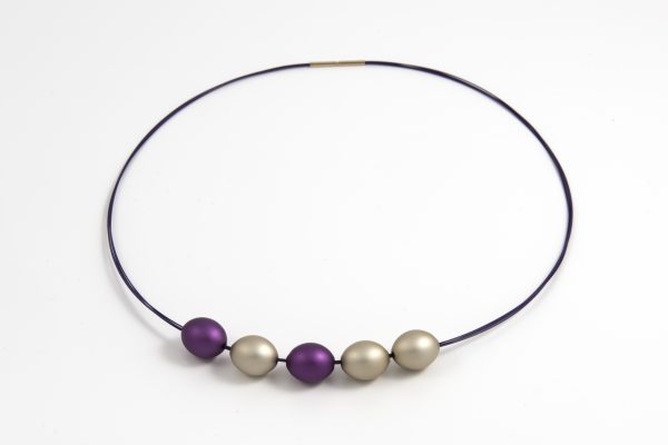 Necklace with alu beads Colors of Kate