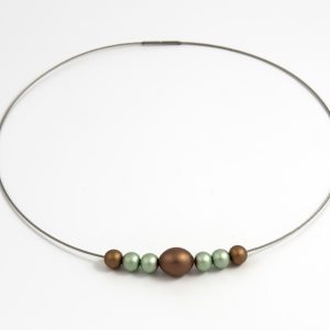 Necklace with alu beads Colors of Kate