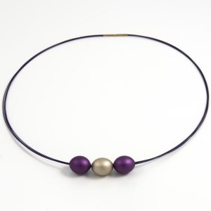 Necklace with alu beads Colors of Kate