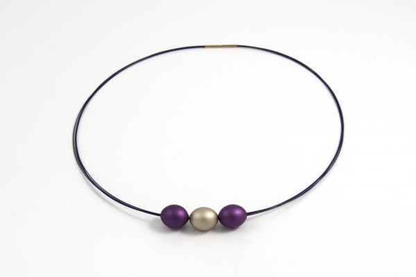 Necklace with alu beads Colors of Kate