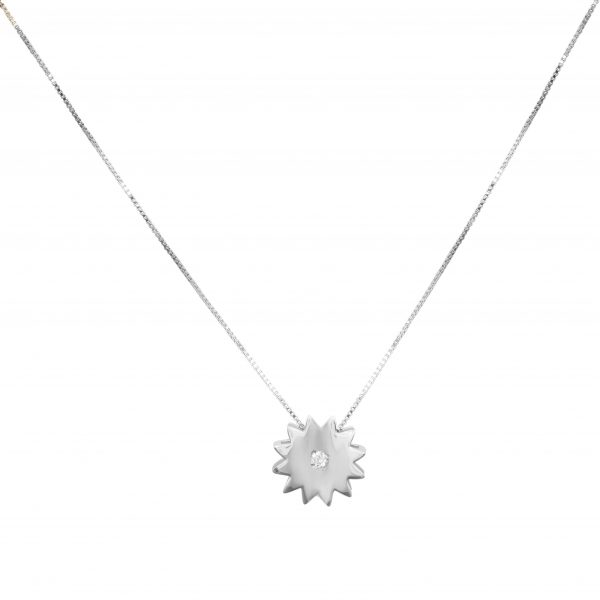 Pendant sun, gold with diamond FOREVER KATE